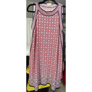 Max Studio Women's Sleeveless Geometric Print A-Line/ Shift Dress Sz S